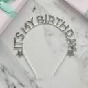 Club Green Hootyballoon Hårbøyle It’s My Birthday Sølv i Metall One size HBMM378
