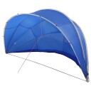 vidaXL Poolkuppel Blå 546 x 516 x 250 cm 185T polyester med PU-belegg