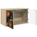 vidaXL Vegghengt TV skap LOCHEM 69 x 33 x 40 cm Sonoma eik