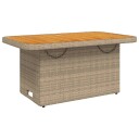  Hagebord beige 90x55x71 cm polyrotting og akasietre 368277