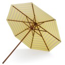 Skagerak Messina Parasoll Ø300 Lemon/Sand Stripe