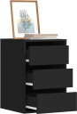  Kommode svart 40x41x58 cm konstruert tre