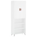 vidaXL Highboard hvit 69,5x34x180 cm konstruert tre 8720845412920