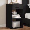  Nattbord svart 35x34x65 cm konstruert tre 840578