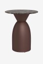 AC Design Furniture   Ferrol Rundt salongbord plate med polert marmor Ø40x50 cm   Brun