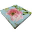 Christiania Glasmagasin Collection Servietter 33x33cm Blomsterprint Pion