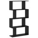  Bokskap Svart 70 x 24 x 129 cm Konstruert tre