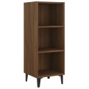 vidaXL Skjenk brun eik 34,5x32,5x90 cm konstruert tre