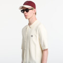 Fred Perry Tonal Vertical Stripe Shirt   Cream   L