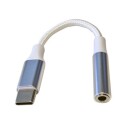 Gear USB-C til 3,5 mm Lydadapter Hvit med HiFi Kvalitet