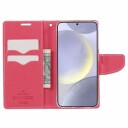 Mercury Goospery Fancy Diary Samsung Galaxy S24+ Lommebok-deksel Rosa