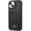 Audi Synthetic Leather Magsafe Etui for iPhone 15 Plus / 14 Plus 6.7" - Svart