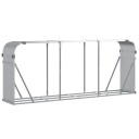 Vedholder sølv 234x45x100 cm galvanisert stål