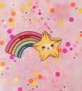 Konges Sløjd Hoppeball M. Håndtak - 50 cm - Rainbow M. Glitter