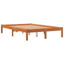vidaXL Sengeramme brun 140x190 cm heltre furu 8721012406643