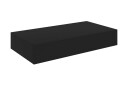 Vegghylle med skuff svart 48x25x8 cm  