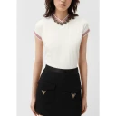 Versace Dame Topper Hvit L,