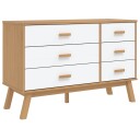  Kommode OLDEN hvit og brun heltre furu 8721012133648