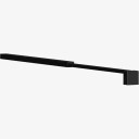 Dansani Match 4 Teleskopstang L60-100cm til Modell D Svart Matt