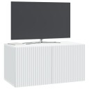  Vegghengt TV skap Hvit 59,5 x 31 x 30 cm Konstruert tre