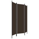  Romdeler 3 paneler brun 150x180 cm 8720286022627