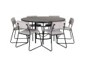 Venture Home Copenhagen Spisegruppe 140 cm Rund med 6 Kenth Stoler Sort