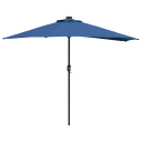  Hageparasol Azurblå 294 x 150 x 224 cm stoff