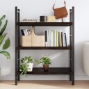vidaXL Vegghylle m?rkegr? 80x50x6 cm behandlet heltre eik