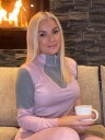 Ullundertøy Mina Ulltrøye med Half Zip til dame i Rosa/Grå XXL