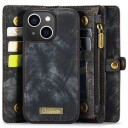 iPhone 15 Caseme 2-i-1 Multifunksjonell Lommebok-deksel Svart