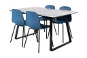 Venture Home Spisegruppe Netanya 140 cm + 4 Labbetorp Spisestoler  