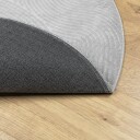 vidaXL Rug IZA kort luv skandinavisk utseende grå Ø 200 cm
