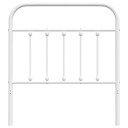  Sengegavl i metall hvit 90 cm 8720845881986