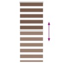  Sebragardin brun 55x100 cm stoff bredde 50,9 polyester