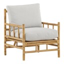 Venture Home Design Cane Loungesofa m. grå pute - Bambus 1644852-01-0 1667739-01-0