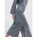 Selected Femme Dame Skjørt Blå S,