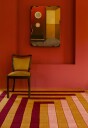 Layered Teklan Labyrinth Ullteppe 200x300 cm Korallfarget / Rosa