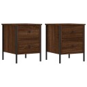  Nattbord 2 stk brun eik 40x42x50 cm konstruert tre 8720845939519