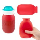 SQUEASY Klemmeflaske i silikon 180ml Rød