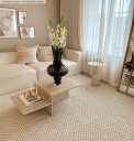 Ullteppe   Belize Beige Størrelse: 240 x 240 cm
