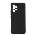eSTUFF Silicone Case - Baksidedeksel for mobiltelefon - silikon - svart - for Samsung Galaxy A53 5G