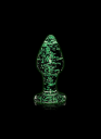 Shots Toys - Ouch! Ouch! Glow in the Dark: Glass Butt Plug, small