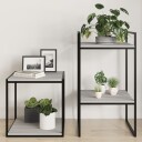  Vegghyller 4 stk grå sonoma 40x40x1,5 cm konstruert tre 8721012209206