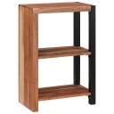 Bokhylle Brun svart 50 x 30 x 75 cm Solid akasietre