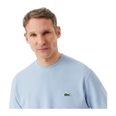 Lacoste Cotton/Linen Pique T Shirt Light Blue