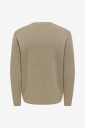 ONLY & SONS   Genser Onsting Rlx Crew Neck Knit   Natur