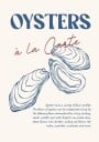 Oysters Plakat Plakat / 30x40cm