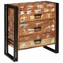  Serviesskap med skuff Brun 66 x 33 x 70 cm gjenvunnet heltre