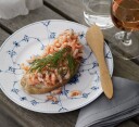Royal Copenhagen Musselmalt Riflet asjett 19 cm
