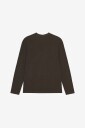 Les Deux   T skjorte Label Waffle LS T Shirt   Brun